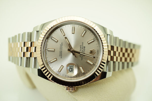 MINT Rolex 126331 DATEJUST 41 ROSE GOLD STEEL SUNDUST DIAL JUBILEE BAND 2021 FULL SET - Image 9
