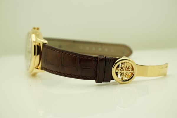 Patek PHILIPPE 5146J ANNUAL CALENDAR YELLOW GOLD CREAM DIAL SERVICED FULL SET - Image 5