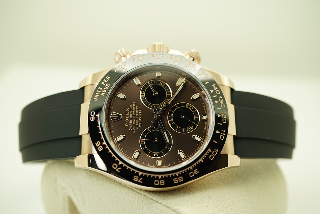 Rolex 116515LN DAYTONA OYSTERFLEX EVEROSE NEW CHOCOLATE DIAL 2021 FULL ...