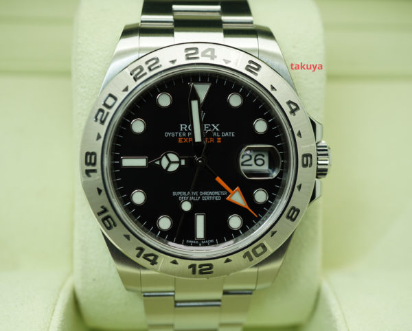 Rolex 216570 EXPLORER 2 BLACK DIAL RANDOM SERIAL 42MM COMPLETE SET