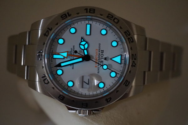 LIKE NEW Rolex 216570 EXPLORER 2 POLAR WHITE DIAL 42MM STICKERS FULL SET - Image 11