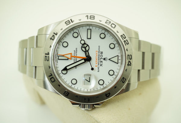LIKE NEW Rolex 216570 EXPLORER 2 POLAR WHITE DIAL 42MM STICKERS FULL SET - Image 9
