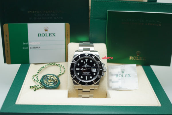 Rolex 116610LN SUBMARINER CERAMIC DATE 40MM 2019 WARRANTY FULL SET - Image 2