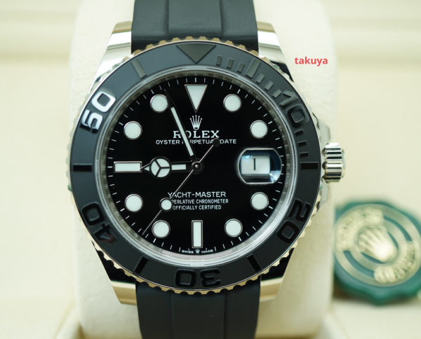 BRAND NEW Rolex 226659 YACHTMASTER 18K WHITE GOLD OYSTERFLEX 42MM 2021 FULL SET