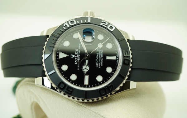 BRAND NEW Rolex 226659 YACHTMASTER 18K WHITE GOLD OYSTERFLEX 42MM 2021 FULL SET - Image 8