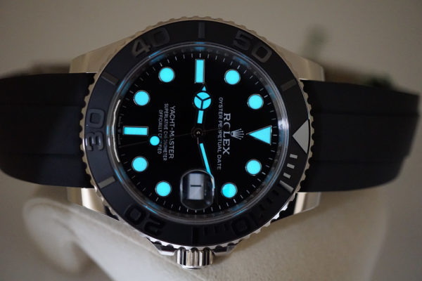 BRAND NEW Rolex 226659 YACHTMASTER 18K WHITE GOLD OYSTERFLEX 42MM 2021 FULL SET - Image 9