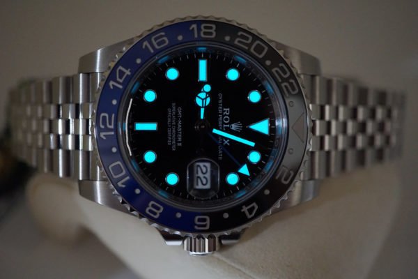 Rolex 126710BLNR GMT MASTER II BLACK BLUE BEZEL JUBILEE BAND 2019 FULL SET - Image 11