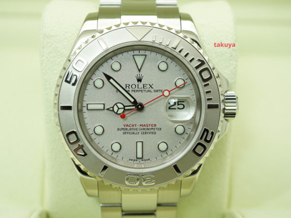 Rolex 16622 YACHTMASTER PLATINUM DIAL 40MM Z SERIAL SERVICED FULL SET