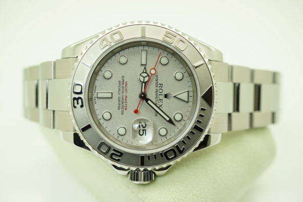 Rolex 16622 YACHTMASTER PLATINUM DIAL 40MM Z SERIAL SERVICED FULL SET - Image 9