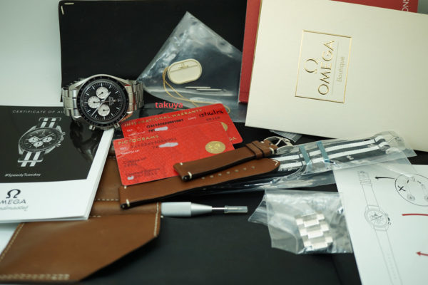 MINT Omega SPEEDY TUESDAY SPEEDMASTER LIMITED EDITION EXTRA BRACELET FULL SET - Image 2