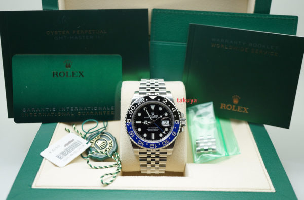 Rolex 126710BLNR GMT MASTER 2 BLACK BLUE JUBILEE 2021 WARRANTY FULL SET - Image 2