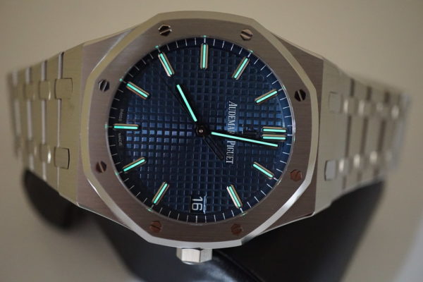 MINT Audemars PIGUET ROYAL OAK 15500ST BLUE DIAL 41MM 2019 WARRANTY COMPLETE SET - Image 12