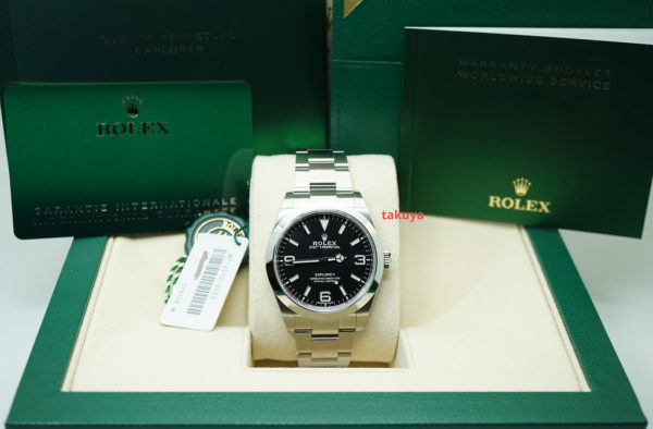 BRAND NEW Rolex 214270 EXPLORER I FULL LUME DIAL 39MM DISCONTINUED 2021 FULL SET - Image 2