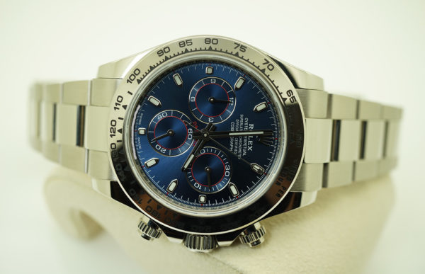 Rolex 116509 DAYTONA 18K WHITE GOLD BLUE DIAL 2020 WARRANTY COMPLETE SET - Image 9