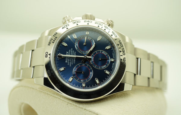 Rolex 116509 DAYTONA 18K WHITE GOLD BLUE DIAL 2020 WARRANTY COMPLETE SET - Image 10