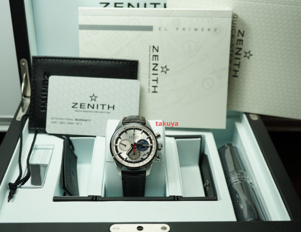ZENITH CHRONOMASTER El PRIMERO STAINLESS STEEL 38MM 2020 WARRANTY FULL SET - Image 2