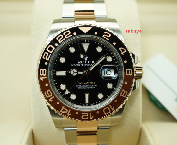 NEW Rolex 126711CHNR GMT MASTER II 18K RG STEEL ROOTBEER 2019 WARRANTY FULL SET