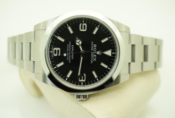 Rolex 214270 EXPLORER I FULL LUME DIAL 39MM 2018 WARRANTY FULL SET - Image 9