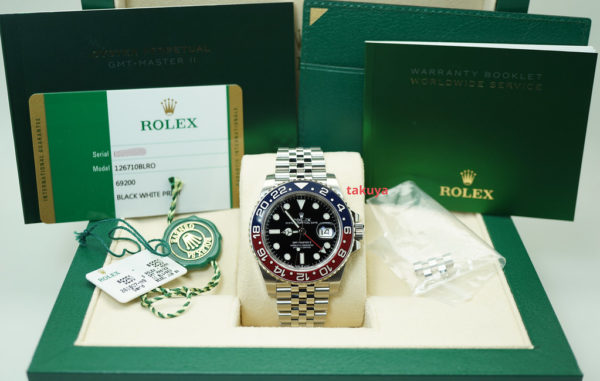 Rolex 126710BLRO PEPSI GMT MASTER II RED BLUE BEZEL JUBILEE 2019 FULL SET - Image 2