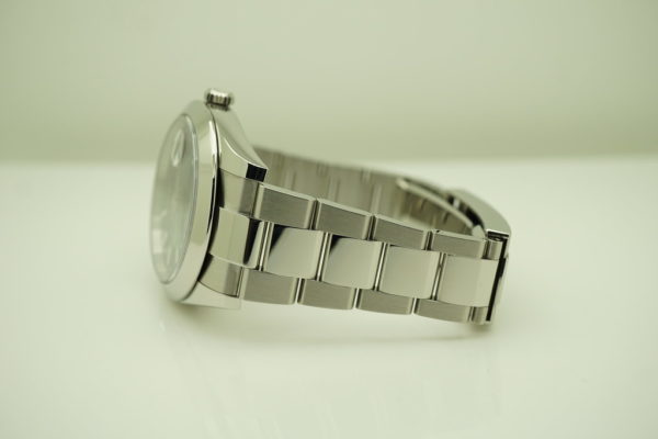 Rolex 126300 DATEJUST 41 BLUE STICK DIAL OYSTER BAND 2021 WARRANTY FULL SET - Image 5