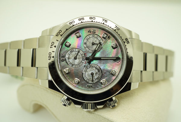 BRAND NEW Rolex 116509 COSMOGRAPH DAYTONA 18K WG BLACK MOP DIAMONDS DIAL 2021 FULL SET - Image 9