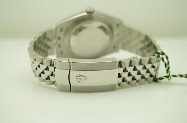 BRAND NEW Rolex 126334 DATEJUST 41 FLUTED BEZEL SILVER STICK DIAL JUBILEE BAND 2021 FULL SET - Image 7
