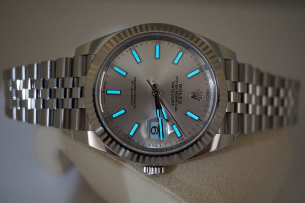 BRAND NEW Rolex 126334 DATEJUST 41 FLUTED BEZEL SILVER STICK DIAL JUBILEE BAND 2021 FULL SET - Image 11