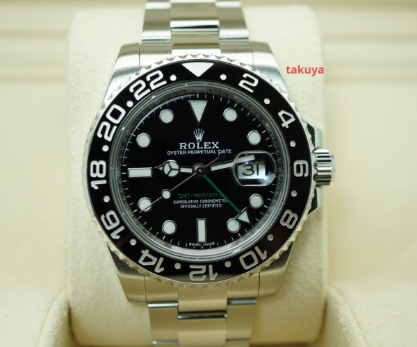 Rolex 116710LN GMT MASTER II BLACK CERAMIC BEZEL 2018 WARRANTY FULL SET