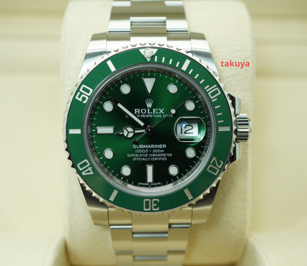 Rolex 116610LV SUBMARINER HULK GREEN DIAL 2018 WARRANTY FULL SET