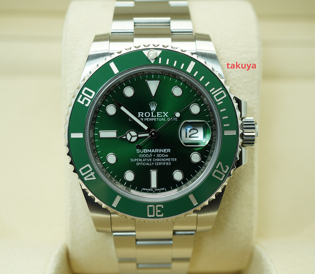 2018 Green Ceramic-Bezel Rolex Submariner Date Model 116610LV ('Hulk')