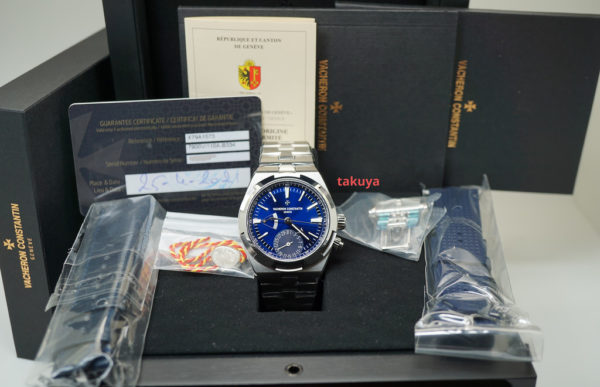 BRAND NEW Vacheron CONSTANTIN OVERSEAS DUAL TIME 7900V BLUE DIAL 41MM 2021 FULL SET - Image 2