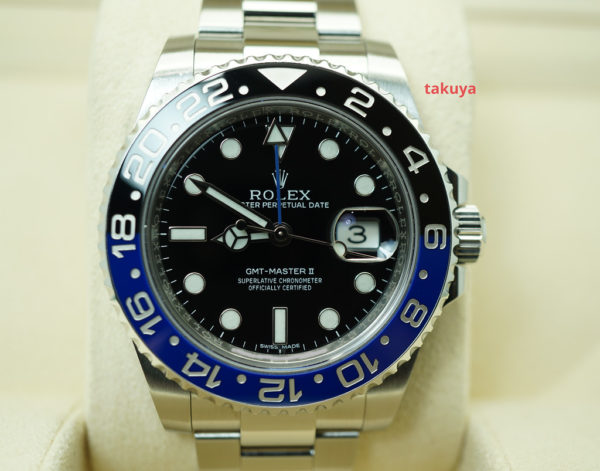 Rolex 116710BLNR GMT MASTER II BLACK BLUE BATMAN 2015 FULL SET