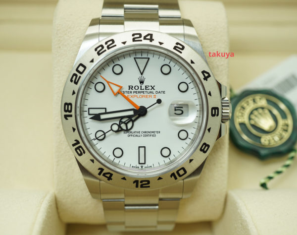 BRAND NEW Rolex 226570 EXPLORER 2 POLAR WHITE DIAL 42MM NEW 2021 MODEL FULL SET