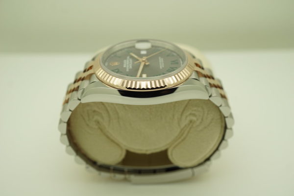 MINT Rolex 126231 DATEJUST 36 ROSE GOLD STEEL WIMBLEDON DIAL JUBILEE 2021 MODEL - Image 4