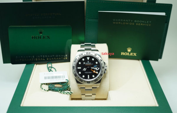 Rolex 216570 EXPLORER 2 42MM BLACK DIAL 2021 WARRANTY COMPLETE SET - Image 2