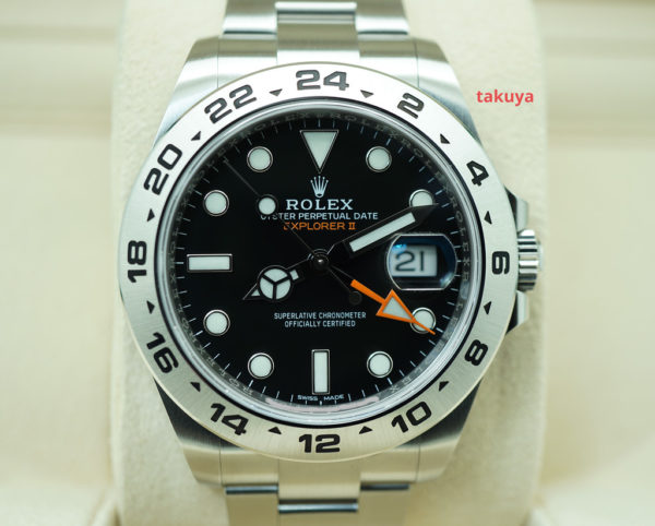 Rolex 216570 EXPLORER 2 42MM BLACK DIAL 2021 WARRANTY COMPLETE SET