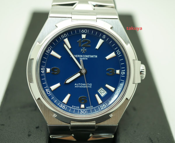 Vacheron CONSTANTIN OVERSEAS 47040 BLUE DIAL STEEL BRACELET STRAPS FULL SET
