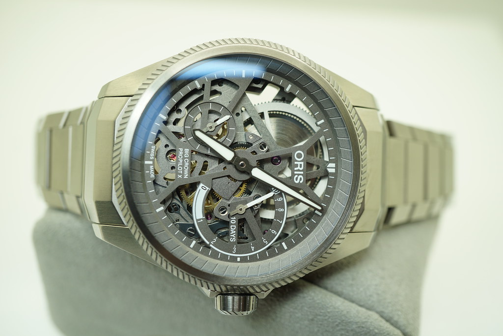 Oris BIG CROWN PROPILOT X CALIBRE 115 SKELETON TITANIUM BRACELET FULL SET Takuya Watches