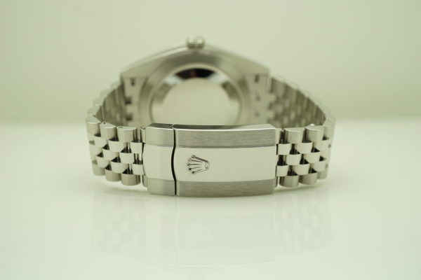 Rolex 126334 DATEJUST 41 FLUTED BEZEL WHITE ROMAN DIAL JUBILEE WARRANTY FULL SET - Image 7