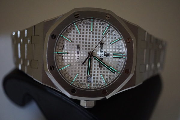 Audemars PIGUET ROYAL OAK 15450ST SILVER DIAL 37MM FULL SET - Image 12