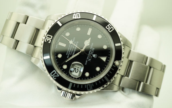 Rolex 16610 SUBMARINER DATE STAINLESS STEEL K SERIAL LUG HOLES CASE FULL SET - Image 11