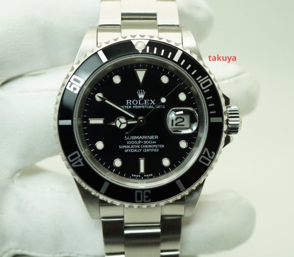 Rolex 16610 SUBMARINER DATE STAINLESS STEEL K SERIAL LUG HOLES CASE FULL SET