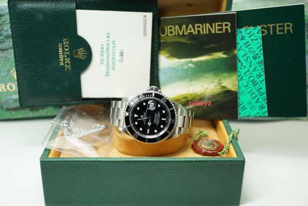 Rolex 16610 SUBMARINER DATE STAINLESS STEEL K SERIAL LUG HOLES CASE FULL SET - Image 2