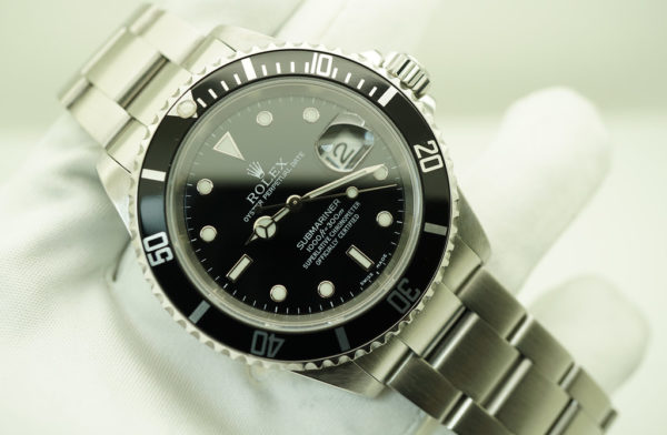 Rolex 16610 SUBMARINER DATE STAINLESS STEEL K SERIAL LUG HOLES CASE FULL SET - Image 10