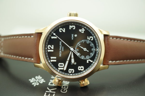 Patek PHILIPPE 7234R 18K ROSE GOLD CALATRAVA PILOT TRAVEL TIME COMPLETE SET - Image 9