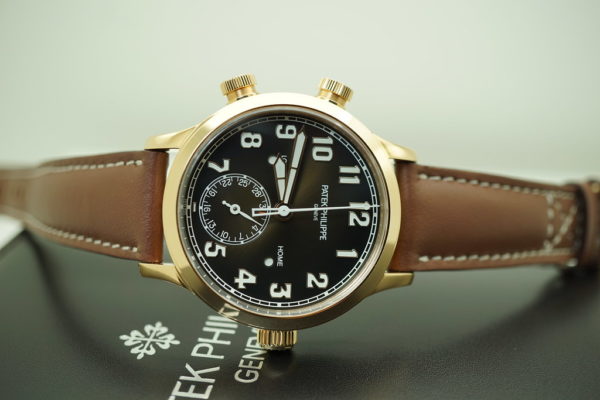 Patek PHILIPPE 7234R 18K ROSE GOLD CALATRAVA PILOT TRAVEL TIME COMPLETE SET - Image 8
