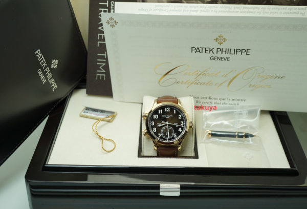 Patek PHILIPPE 7234R 18K ROSE GOLD CALATRAVA PILOT TRAVEL TIME COMPLETE SET - Image 2