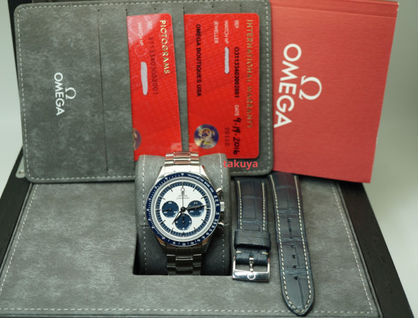 Omega SPEEDMASTER MOONWATCH CK2998 BLUE PANDA LIMITED EDITION BOXES PAPERS - Image 2