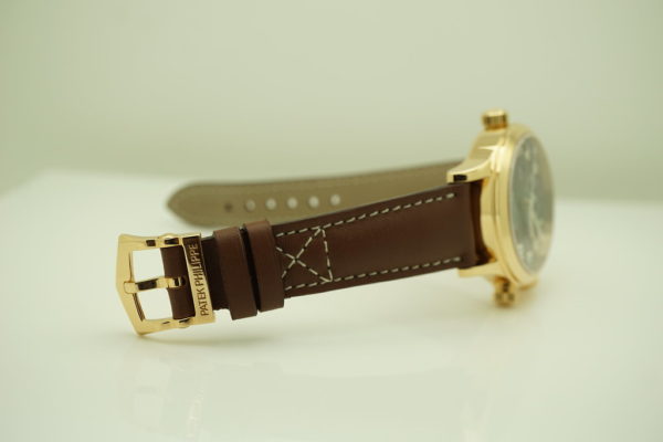 Patek PHILIPPE 7234R 18K ROSE GOLD CALATRAVA PILOT TRAVEL TIME COMPLETE SET - Image 6