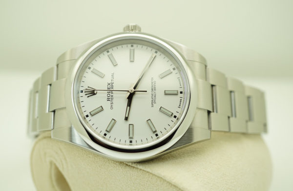 Rolex 114300 OYSTER PERPETUAL NO DATE WHITE DIAL 39MM 2018 WARRANTY FULL SET - Image 10